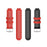 For Garmin Forerunner 220 Silicone Watch Band Replacement Wrist Strap with Round Holes - Red+Black - 5