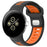 For Google Pixel Watch 4 45mm / Watch 3 45mm Replacement Watch Band Dual Color Silicone Strap - Black+Orange - 2