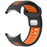 For Google Pixel Watch 4 45mm / Watch 3 45mm Replacement Watch Band Dual Color Silicone Strap - Black+Orange - 3