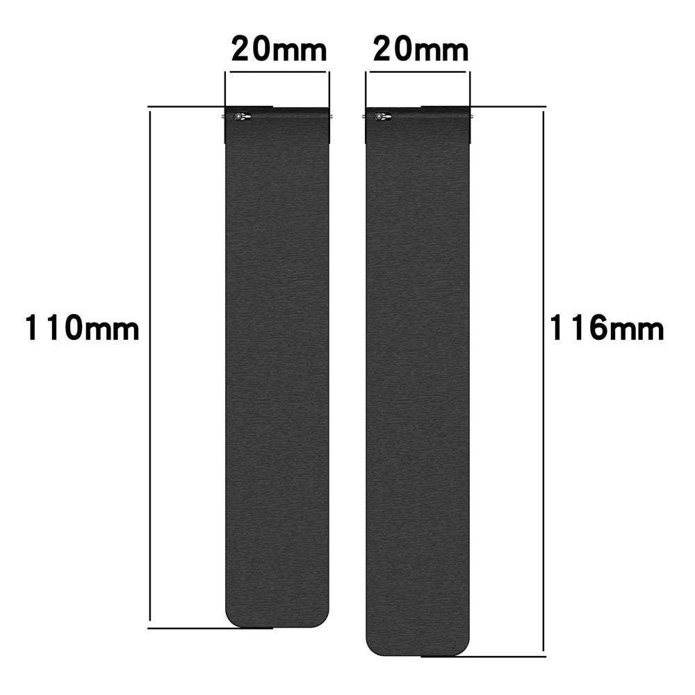 20mm Watch Band for Samsung Galaxy Watch7 44mm  /  40mm  /  Watch FE 40mm Cloud Wood Grain Silicone Magnetic Strap - Black - 7