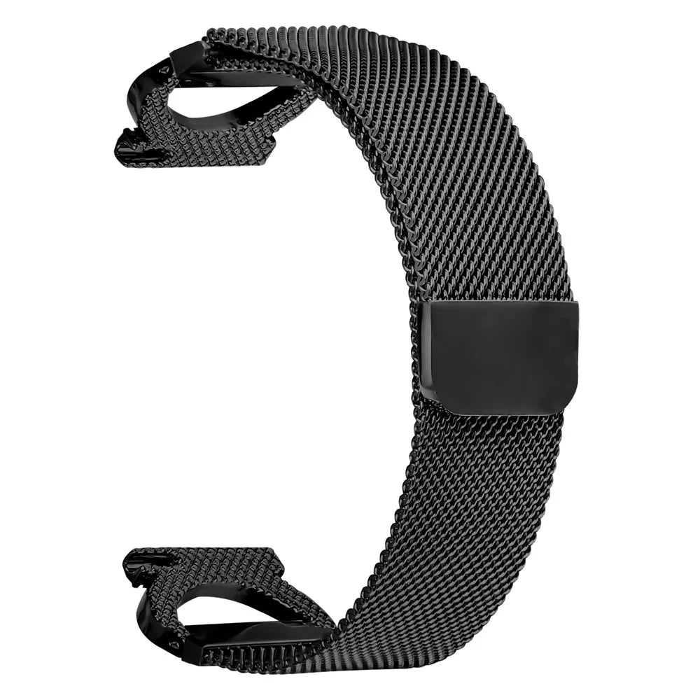 For Google Pixel Watch 4 41mm / Watch 3 41mm / Watch 2 / Watch Replacement Strap Milanese Metal Watch Band Rhinestone Decor - Black - 2