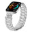 For Huawei Watch Fit 3 Stainless Steel Strap Crown Shape Rhinestone Decor Silver Watch Band - 3