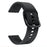 Silicone Solid Color Watch Strap for Garmin Vivoactive 4S, Vivomove 3S, Etc - Black - 1
