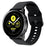 Silicone Solid Color Watch Strap for Garmin Vivoactive 4S, Vivomove 3S, Etc - Black - 2