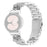 Replacement Strap with Connector for Samsung Galaxy Watch 5 Pro  /  5  /  5 Active  /  4  /  4 Classic  /  4 Active Crown Shape Silver Watch Band - 1