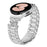 Replacement Strap with Connector for Samsung Galaxy Watch 5 Pro  /  5  /  5 Active  /  4  /  4 Classic  /  4 Active Crown Shape Silver Watch Band - 3