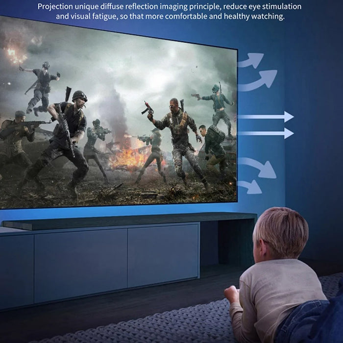 T20 Mini LED Projector 1080P Home Theater Media Player Video Beamer Support TF Card U-Disk - 3