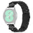 For Samsung Galaxy Watch3 41mm Stainless Steel Strap Crown Shape Rhinestone Decor Watch Band - Black - 1