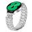 For Samsung Galaxy Watch Active2 44mm  /  40mm Stainless Steel Strap Crown Shape Rhinestone Decor Silver Watch Band - 3