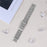 For Samsung Galaxy Watch 42mm Stainless Steel Strap Crown Shape Rhinestone Decor Silver Watch Band - 7