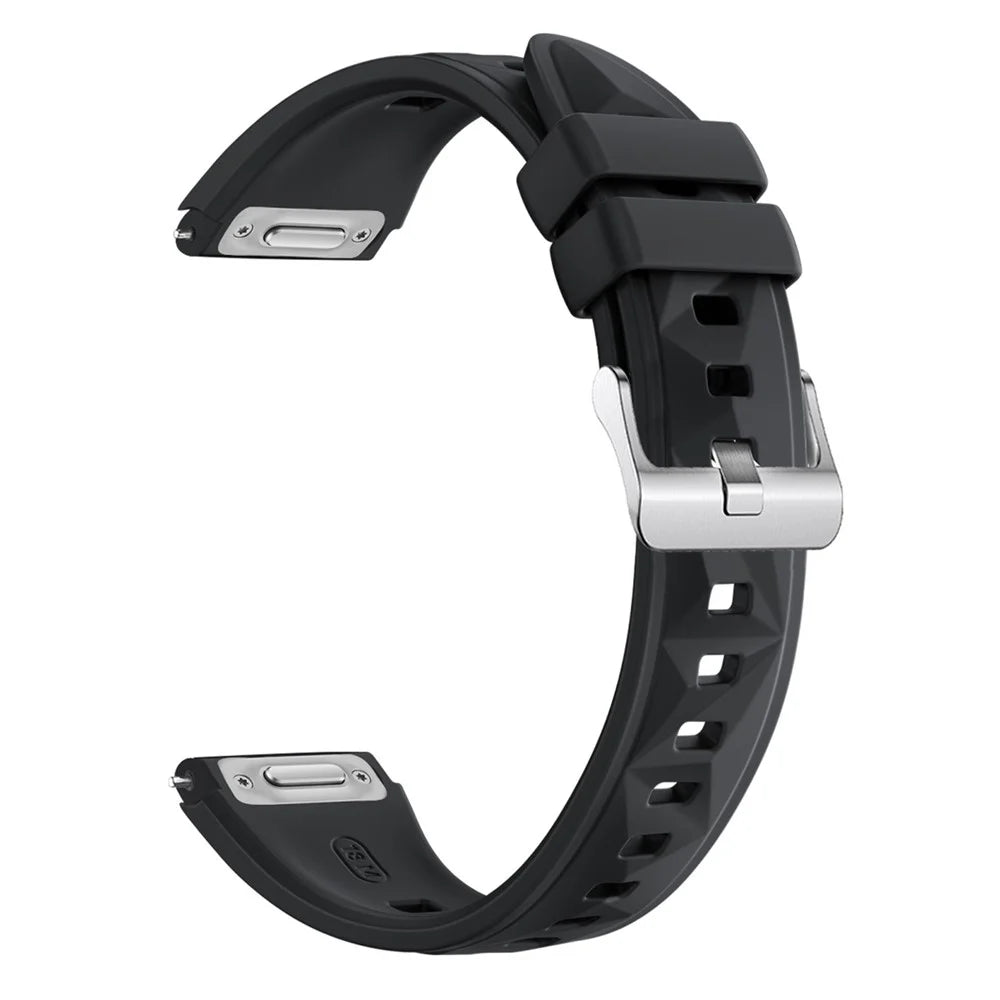 Watch Band for Huawei Watch GT 5 Pro 42mm / GT 5 41mm / GT 4 41mm Silicone Adjustable Strap - Black - 1