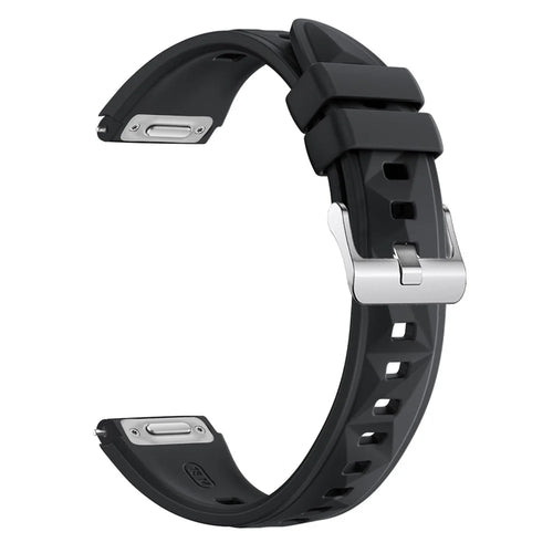Watch Band for Huawei Watch GT 5 Pro 42mm / GT 5 41mm / GT 4 41mm Silicone Adjustable Strap - Black - 1
