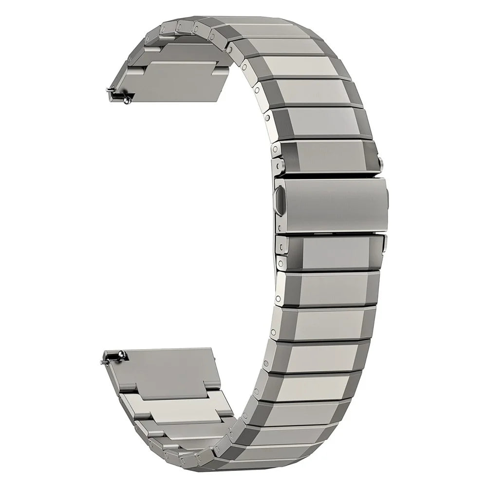 22mm Universal Titanium Alloy Watch Band Bamboo Segment Wrist Strap - Starlight - 1