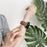 22mm Universal Leather Watch Band Adjustable Replacement Strap - Black - 7