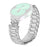For Misfit Vapor Stainless Steel Strap Crown Shape Rhinestone Decor Silver Watch Band - 1