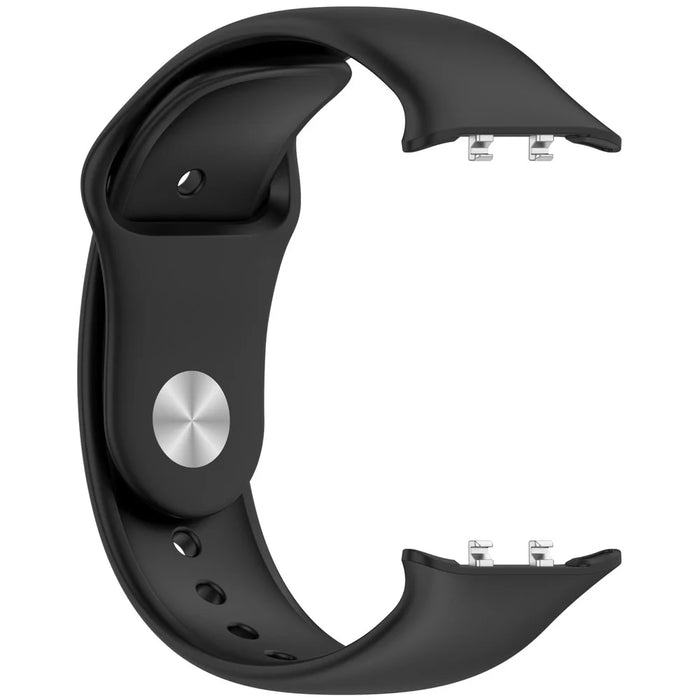 For Honor Watch 5 Silicone Watch Band Reverse Buckle Wrist Strap - Black - 4