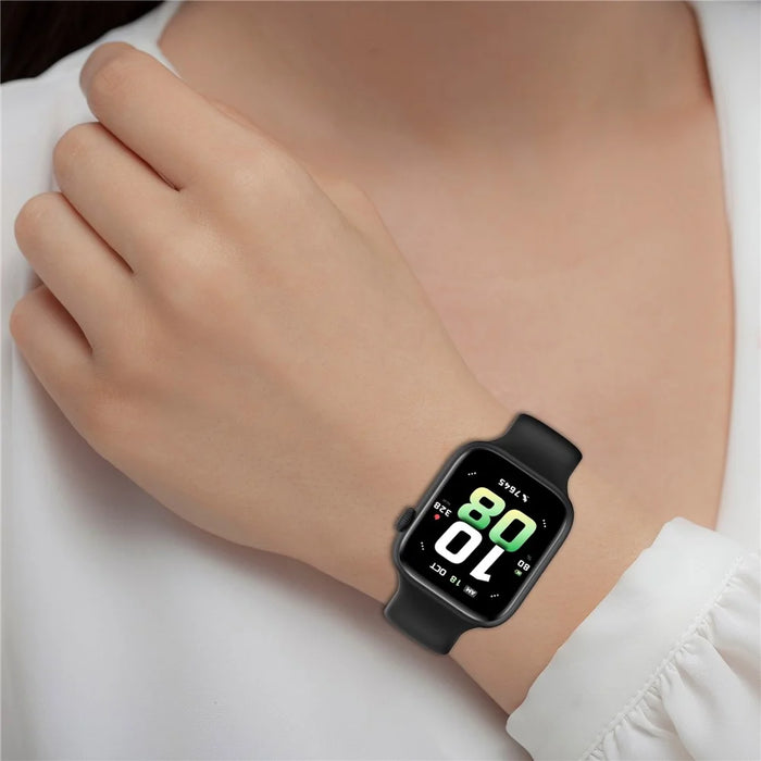 For Honor Watch 5 Silicone Watch Band Reverse Buckle Wrist Strap - Black - 7