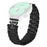 For Mibro Lite Stainless Steel Strap Crown Shape Rhinestone Decor Watch Band - Black - 1