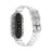 Transparent Silicone Smart Watch Band Replacement for Xiaomi Mi Band 3/4 - White - 1
