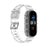 Transparent Silicone Smart Watch Band Replacement for Xiaomi Mi Band 3/4 - White - 2