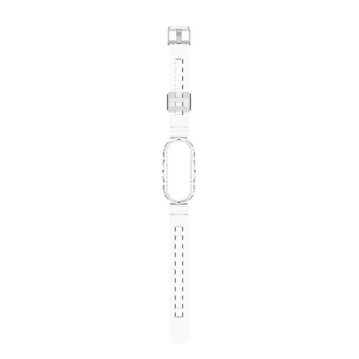 Transparent Silicone Smart Watch Band Replacement for Xiaomi Mi Band 3/4 - White - 5