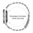 For Verizon Gizmo Watch 3 Stainless Steel Strap Crown Shape Rhinestone Decor Silver Watch Band - 4