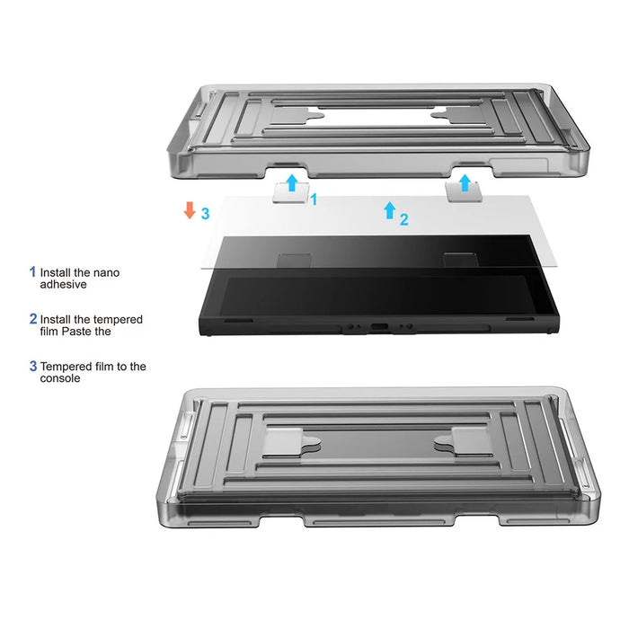 DOBE TNS-3166 2Pcs for Nintendo Switch 2 Game Console Screen Protector Tempered Glass HD Anti Fingerprint Film - 4