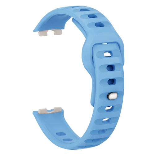 Silicone Strap for Huawei Band 10 NFC / 10 / 9 NFC / 9 / 8 NFC / 8 Smart Bracelet Reverse Buckle Groove Design Band - Baby Blue - 1