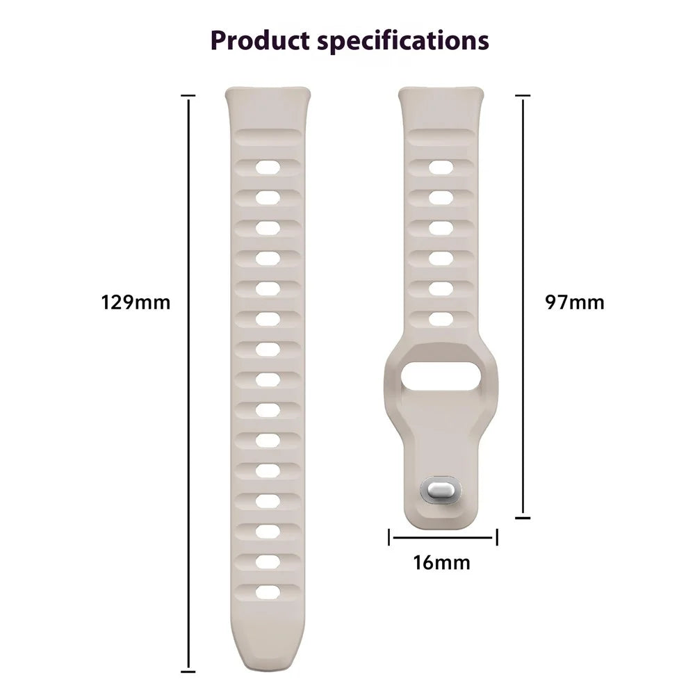 Silicone Strap for Huawei Band 10 NFC / 10 / 9 NFC / 9 / 8 NFC / 8 Smart Bracelet Reverse Buckle Groove Design Band - Baby Blue - 6
