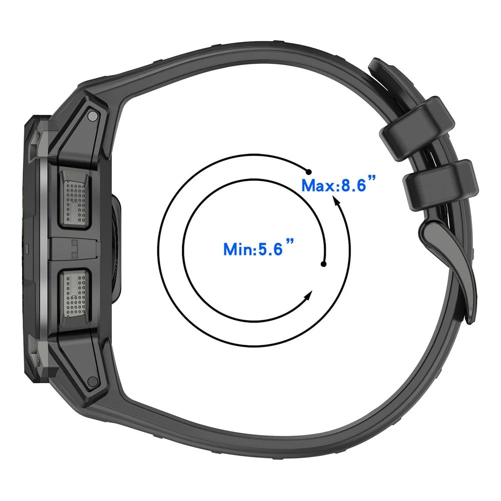For Garmin Instinct 3 45mm Watch Band 22mm Silicone Replacement Strap - Dark Orange - 7