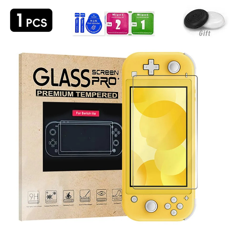 For Nintendo Switch Lite Game Console Screen Protector Anti Scratch HD Tempered Glass Film - 1