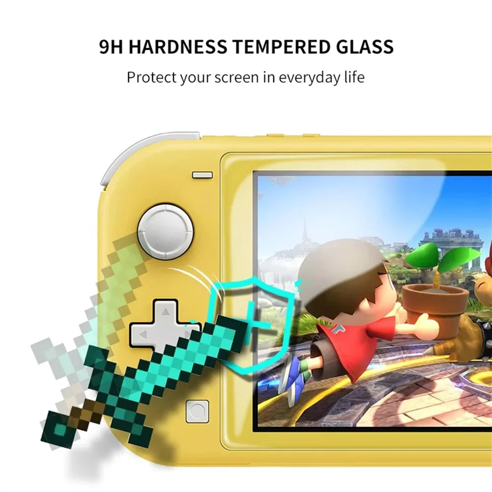 For Nintendo Switch Lite Game Console Screen Protector Anti Scratch HD Tempered Glass Film - 3