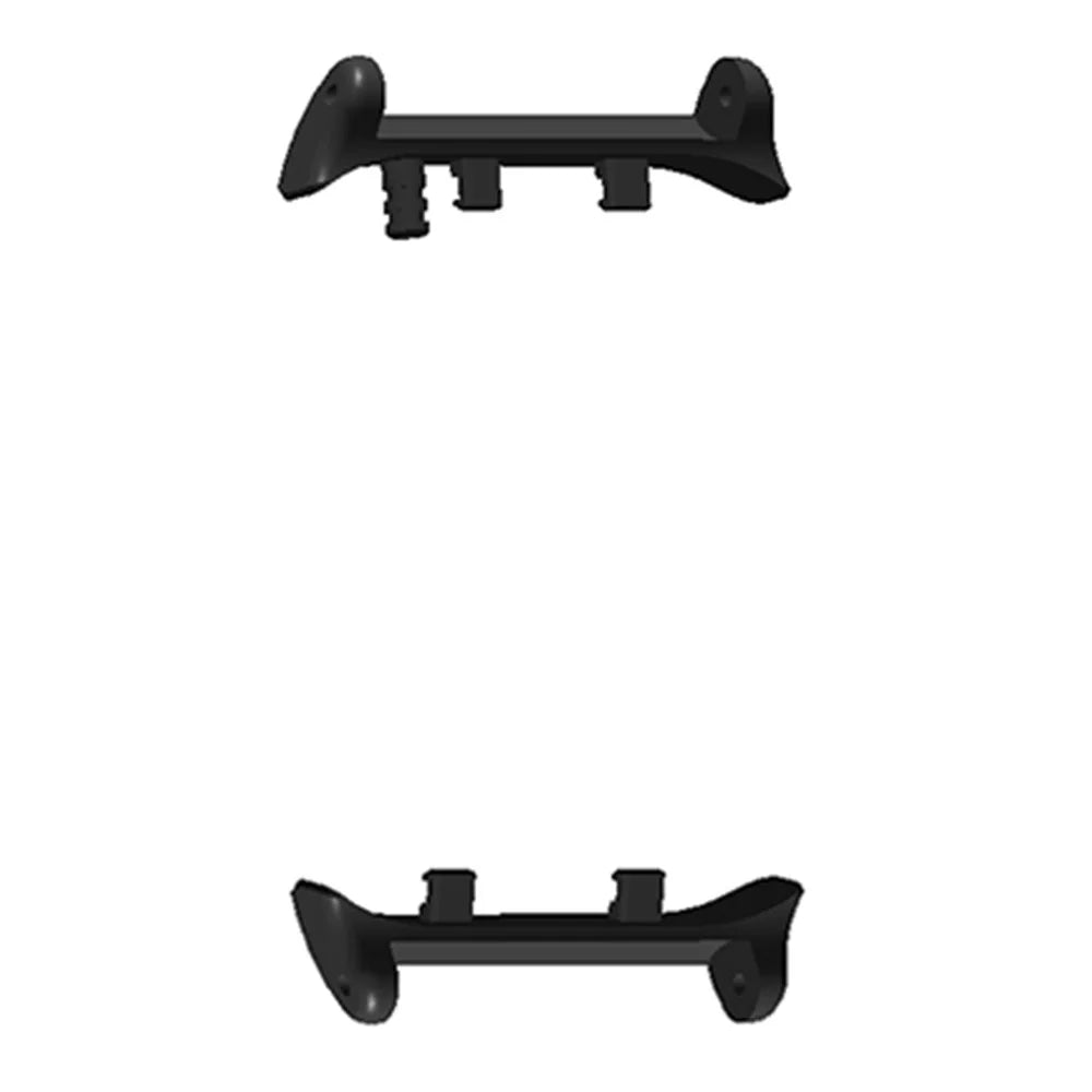 1 Pair For Huawei Watch D2 Watchband Connectors 20mm Inner Diameter Metal Adapters (Bypass Air Pressure Detection Alert) - Black - 2