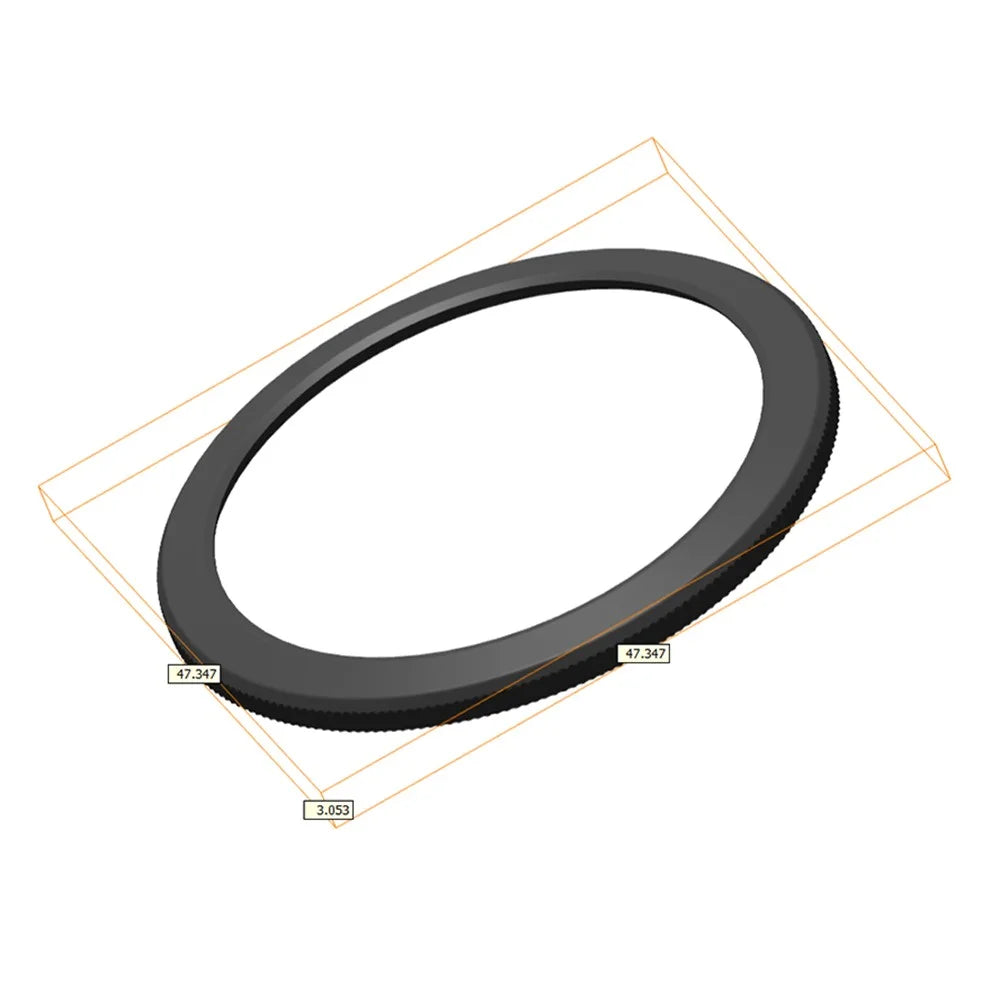 For Xiaomi Watch S4 / S3 PC Watch Bezel Slim Design Smartwatch Ring Frame - Black - 5