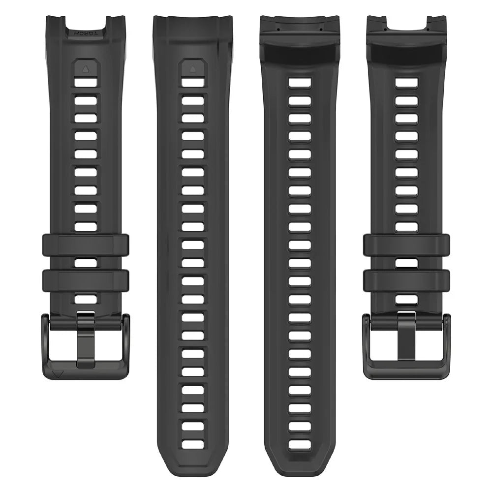 26mm Silicone Strap For Garmin Instinct 3 Solar  /  Instinct 3 AMOLED 50mm Replacement Watch Band - Black - 4