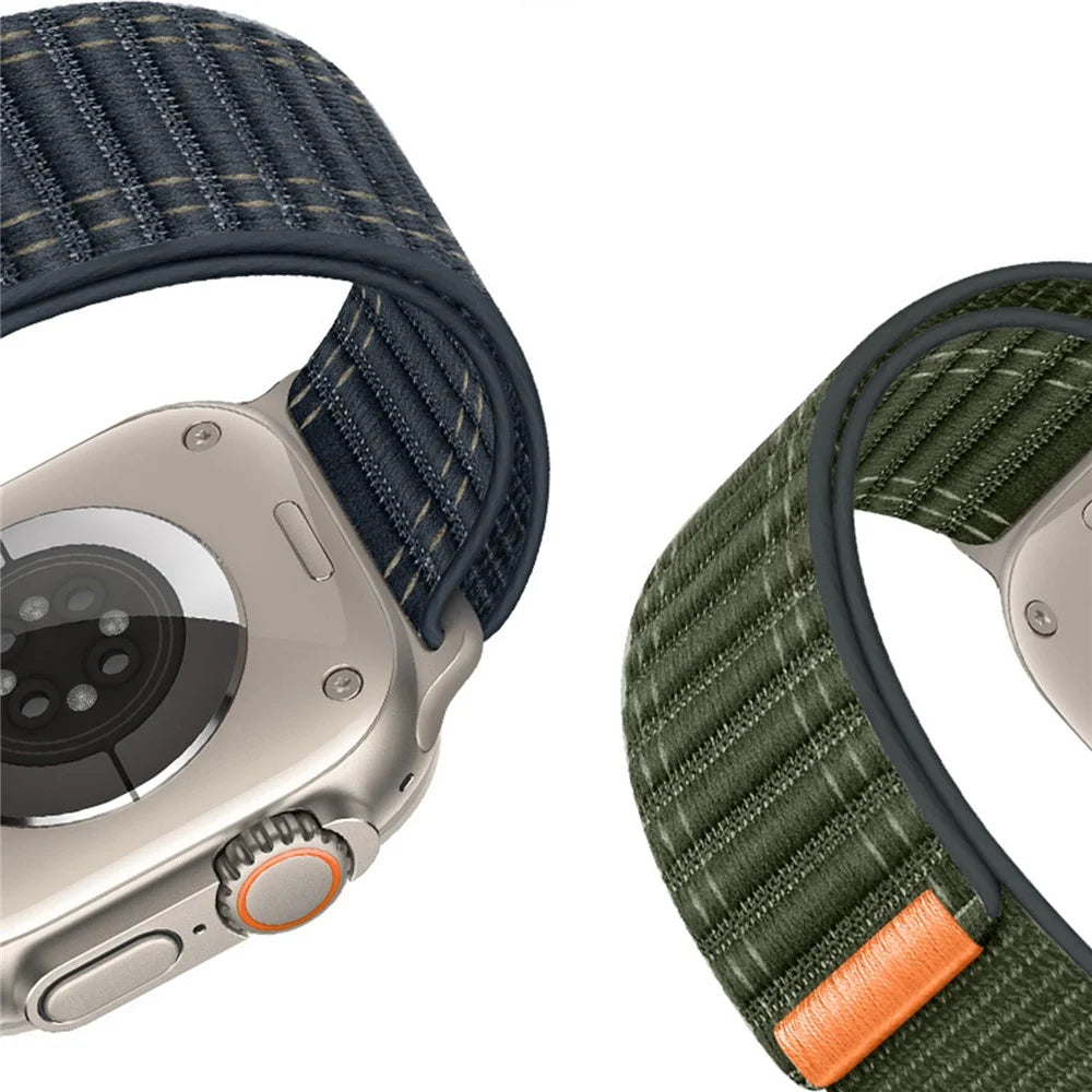 26mm Watchband For Garmin Fenix 8 51mm  /  7X  /  6X  /  5X Bands Titanium Nylon Loop Wrist Strap - Army Green - 4