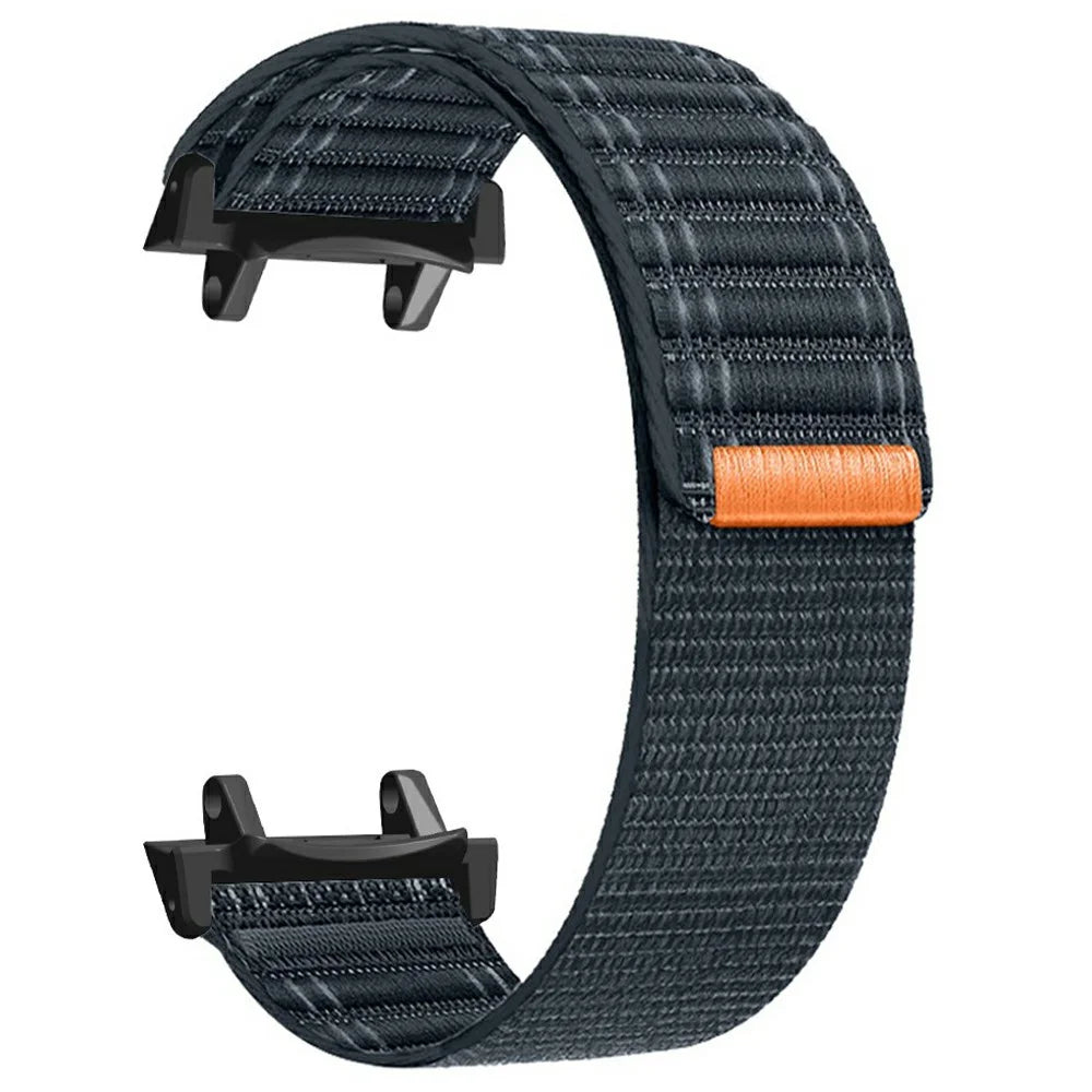For Huami Amazfit T-Rex 3 Nylon Watch Band with PC Connector Adjustable Wristband - Dark Blue - 1