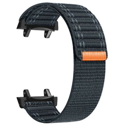 For Huami Amazfit T-Rex 3 Nylon Watch Band with PC Connector Adjustable Wristband - Dark Blue - 1