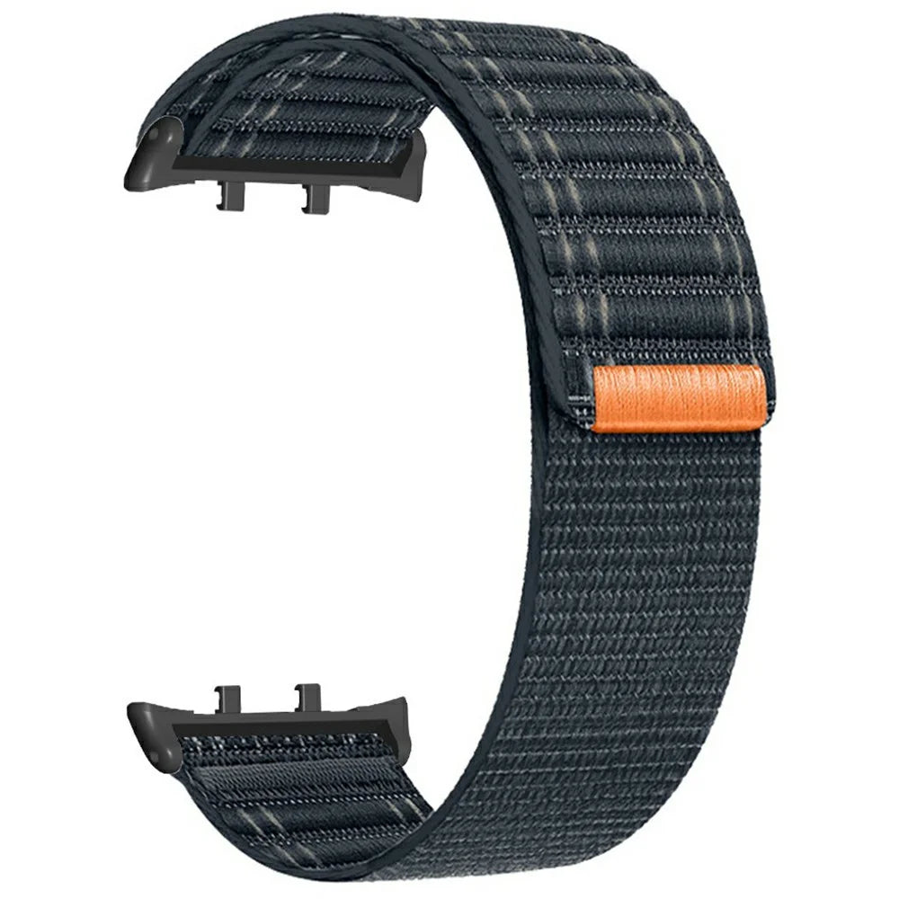 For Honor Watch 5 Bands Nylon Loop Wave Design Watch Strap with Metal Connector - Dark Blue - 1