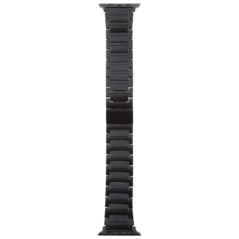 Watch Band For Apple Watch Series 11 10 42mm / 9 8 7 41mm / SE3 SE2 SE 6 5 4 40mm / 3 2 1 38mm Magnetic Foldable Buckle Metal Strap - Black - 3