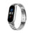 Stainless Steel Smart Watch Strap Replacement Watchband for Xiaomi Mi Band 5/6 - Silver - 2