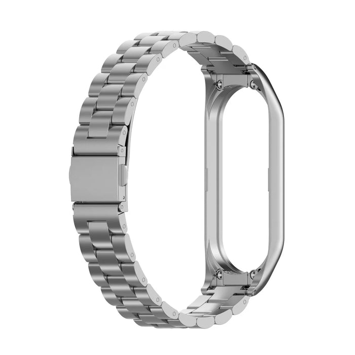 Stainless Steel Smart Watch Strap Replacement Watchband for Xiaomi Mi Band 5/6 - Silver - 3