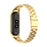 Stainless Steel Replacement Smart Watch Strap Watchband for Xiaomi Mi Band 5/6 - Gold - 1