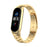 Stainless Steel Replacement Smart Watch Strap Watchband for Xiaomi Mi Band 5/6 - Gold - 2