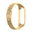 Stainless Steel Replacement Smart Watch Strap Watchband for Xiaomi Mi Band 5/6 - Gold - 3