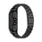 Stainless Steel Watch Strap Replacement Watchband for Xiaomi Mi Band 5/6 - Black - 1