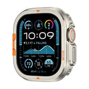 For Apple Watch Ultra 3 / Ultra 2 / Ultra 49mm Protective Case Drop Proof Metal + PC Watch Case Cover - Titanium - 1