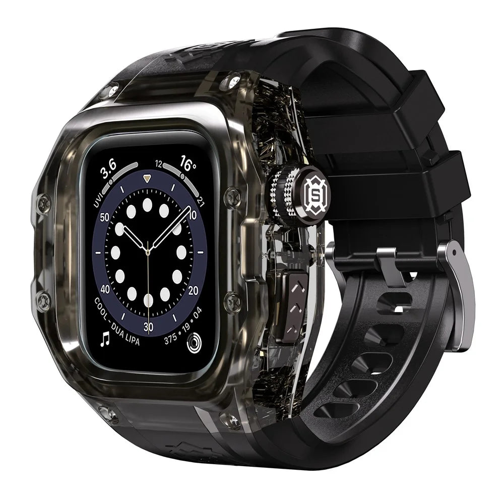 SHELLBOX For Apple Watch Series 10 42mm IP68 Waterproof Integrated Watch Case with Silicone Watch Strap - 1