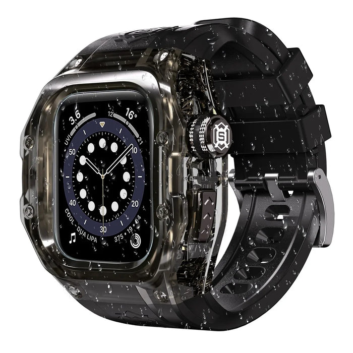 SHELLBOX For Apple Watch Series 10 42mm IP68 Waterproof Integrated Watch Case with Silicone Watch Strap - 2