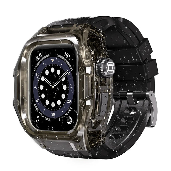 SHELLBOX For Apple Watch Series 10 46mm IP68 Waterproof Integrated Watch Case with Silicone Watch Strap - 2
